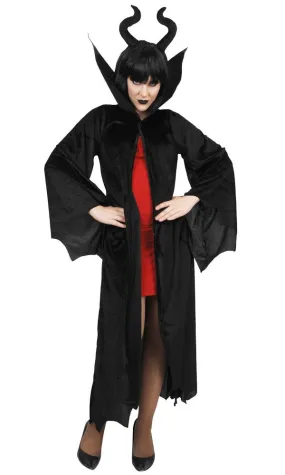 Dark Maleficent Queen Cape & Headband Set.