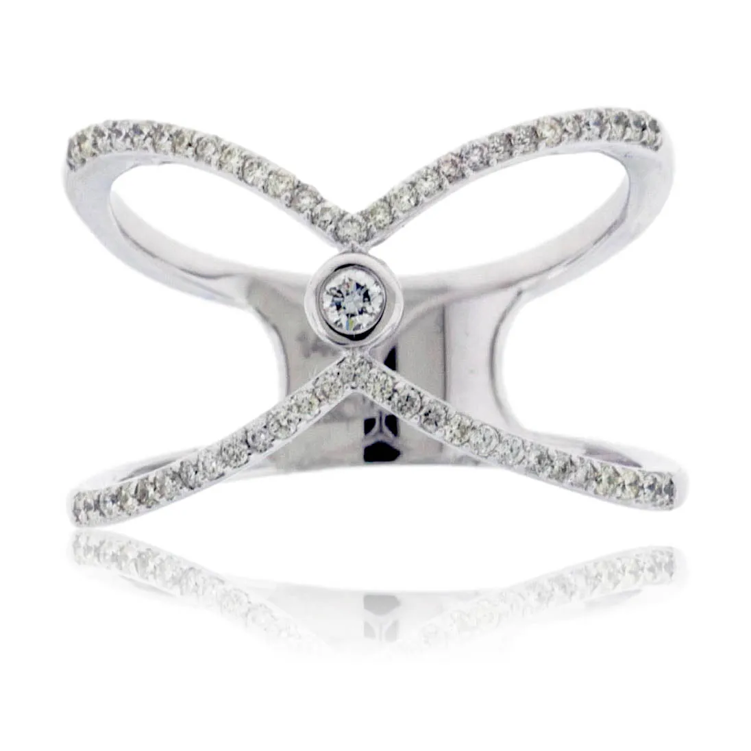 Draped Diamond Right Hand Ring