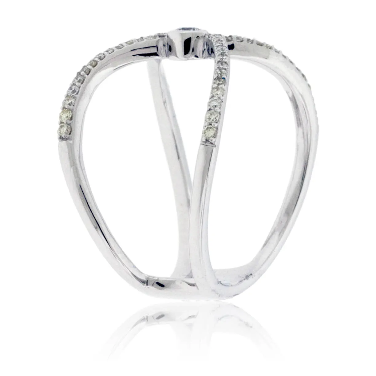 Draped Diamond Right Hand Ring