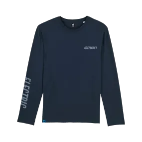 EMBN Label Navy Long Sleeve T-Shirt