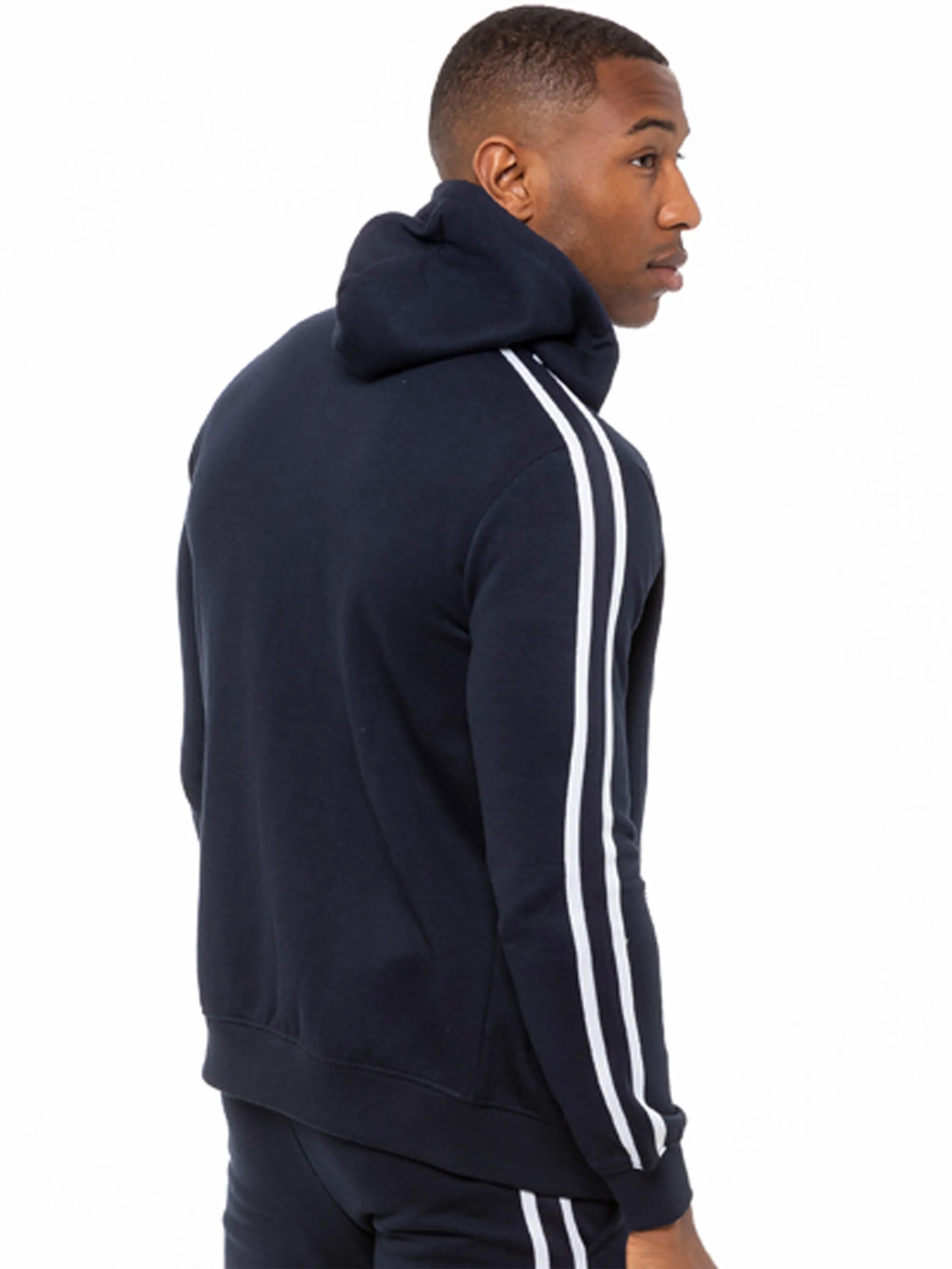 Enzo | Mens Pullover Tape Hoodie Tracksuit Set