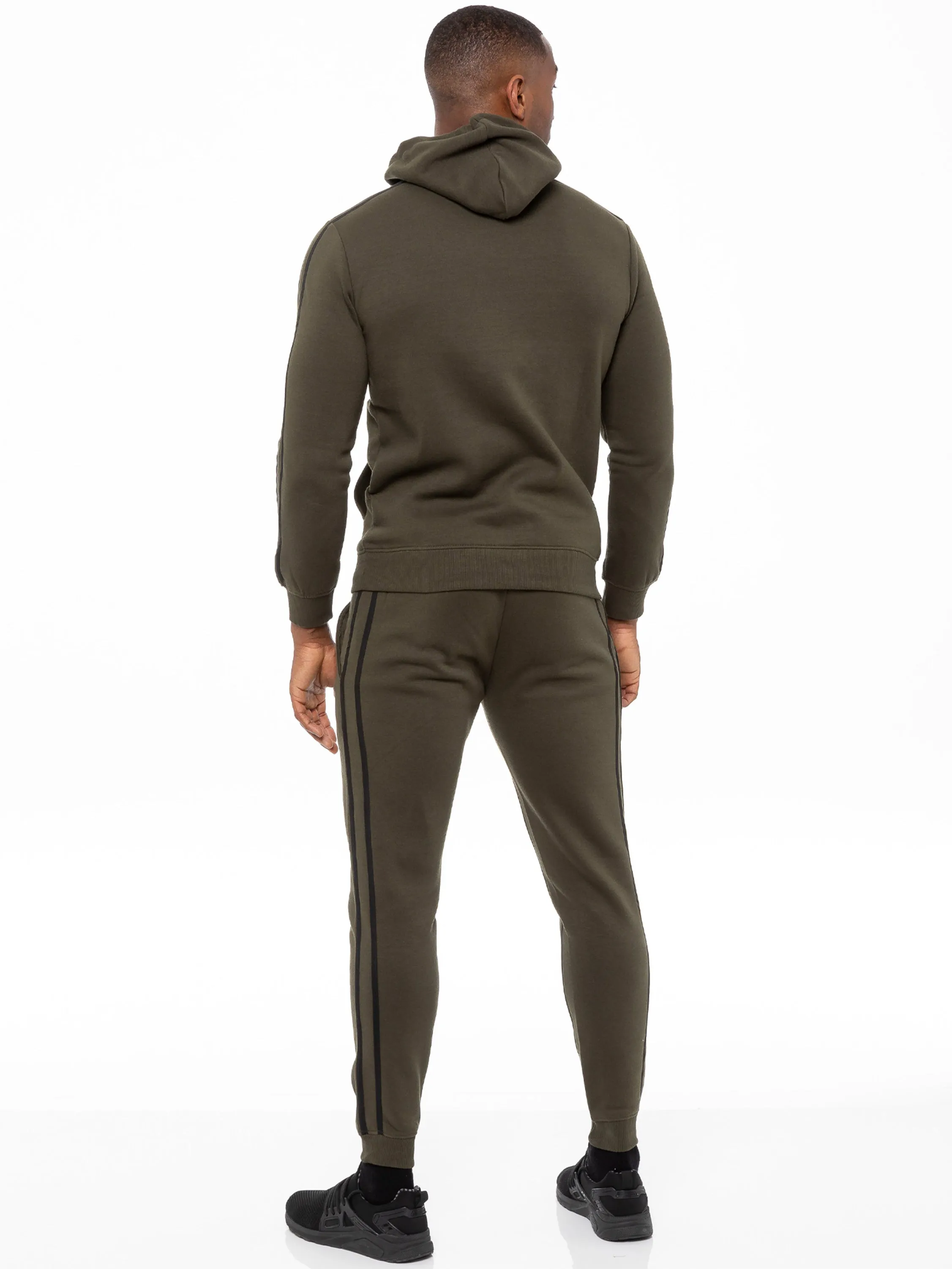 Enzo | Mens Pullover Tape Hoodie Tracksuit Set