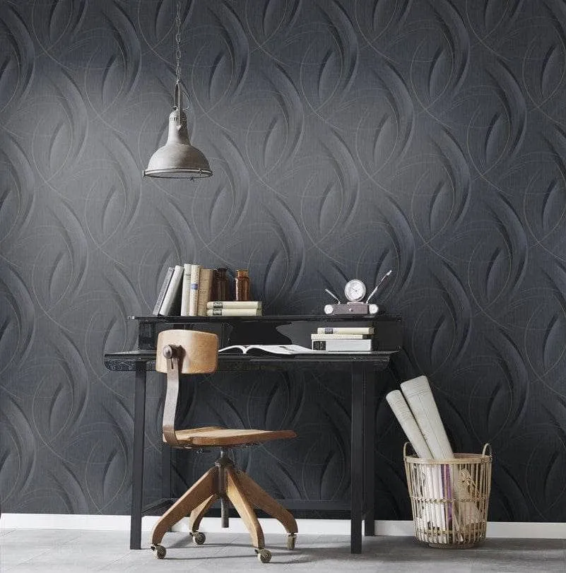 Erismann Fashion For Walls Dark Grey Circles Wallpaper - 10218-15