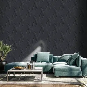 Erismann Fashion For Walls Dark Grey Circles Wallpaper - 10218-15