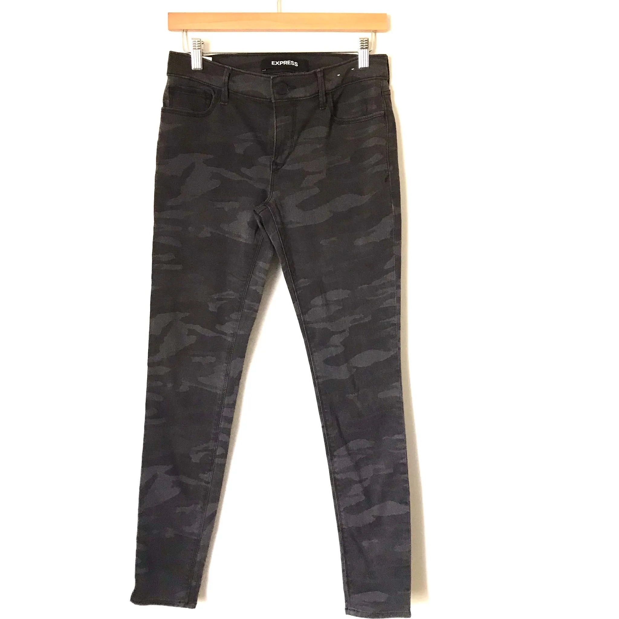 Express Black Camo Skinny Jeans- Size 2 (Inseam 29”)