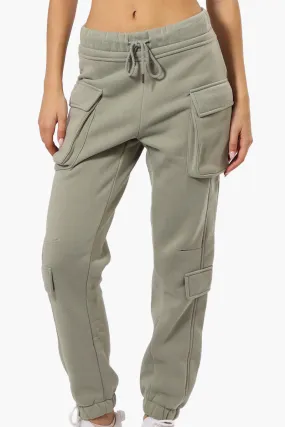 Fahrenheit Tie Waist 4 Pocket Cargo Joggers - Olive