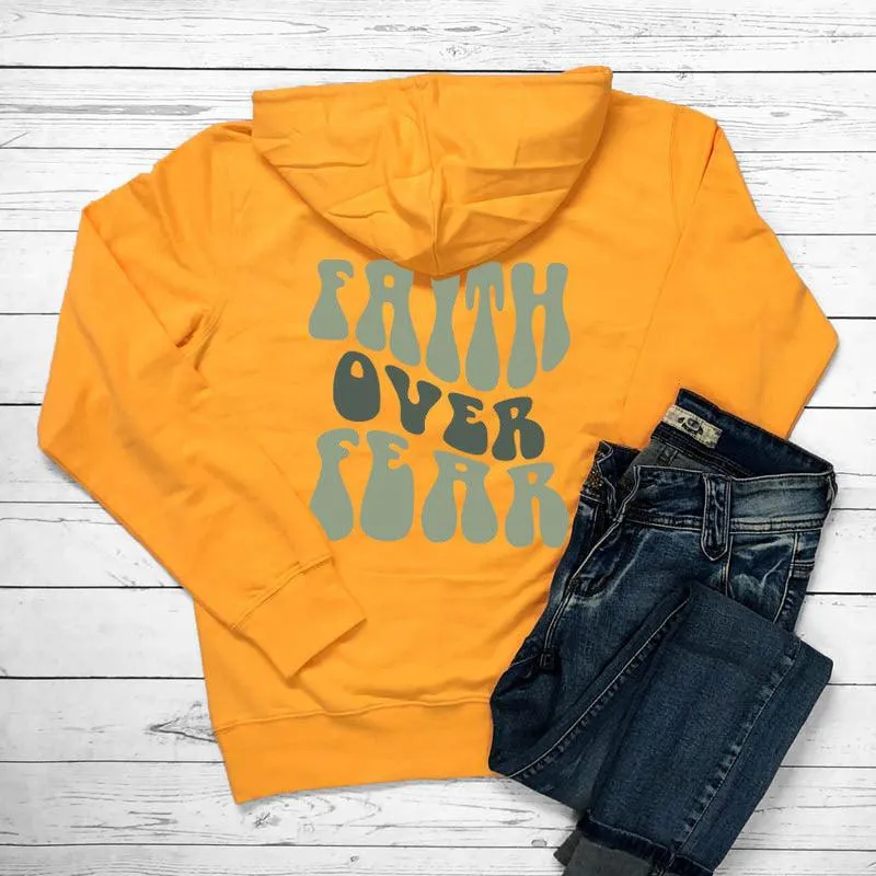 Faith Over Fear Women's Printed Hoodie