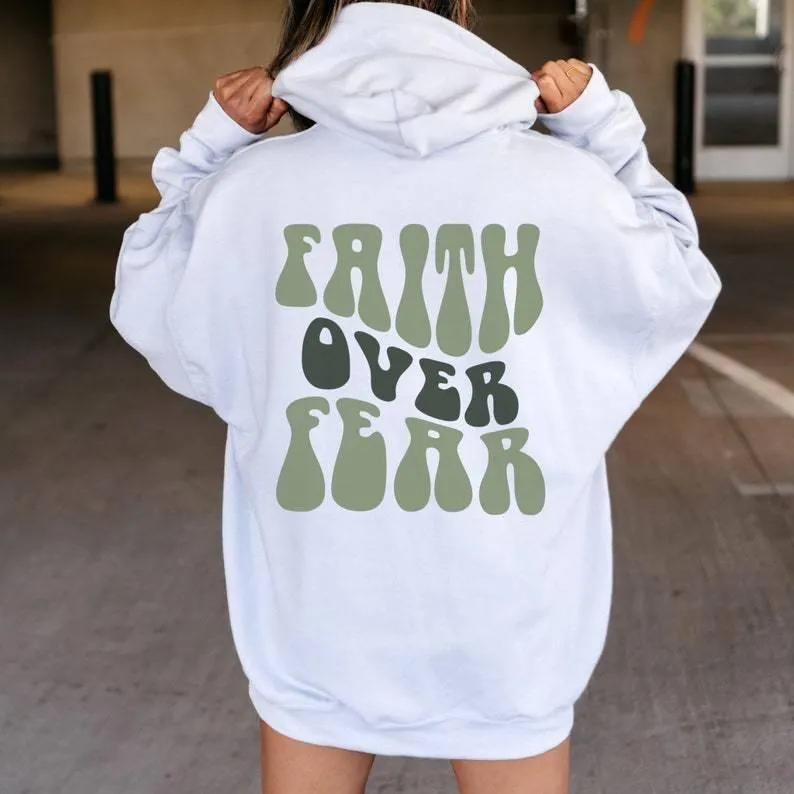 Faith Over Fear Women's Printed Hoodie