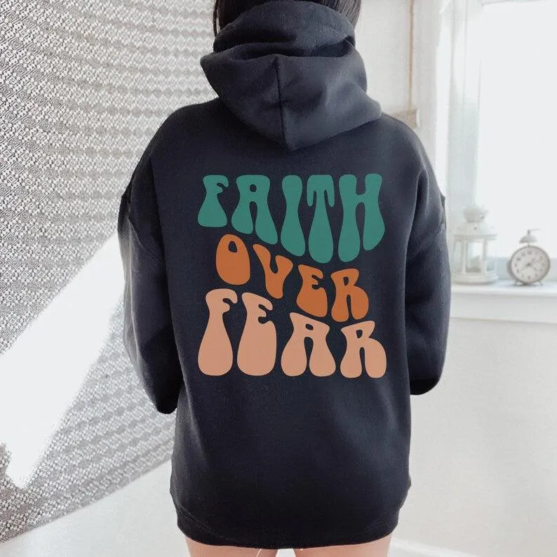 Faith Over Fear Women's Printed Hoodie