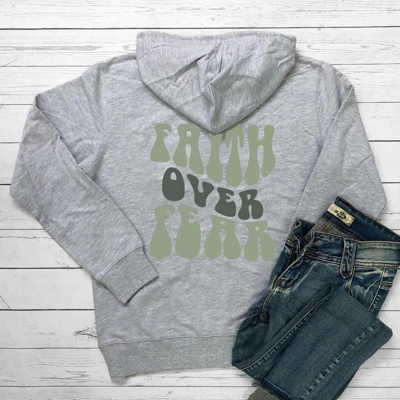 Faith Over Fear Women's Printed Hoodie