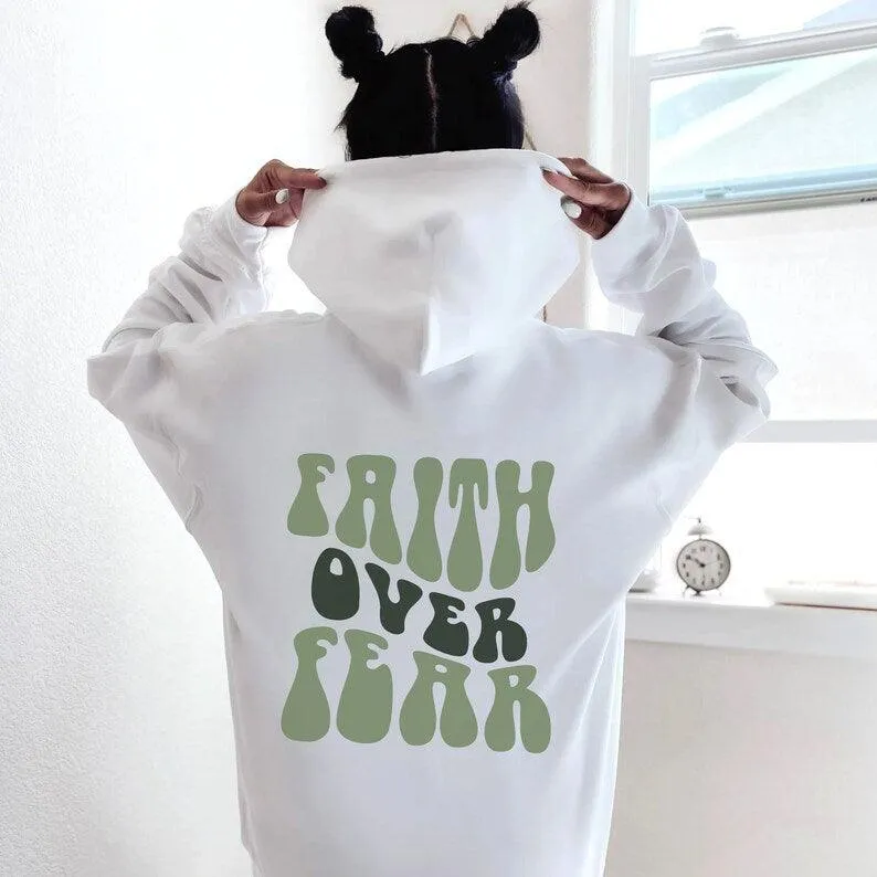 Faith Over Fear Women's Printed Hoodie