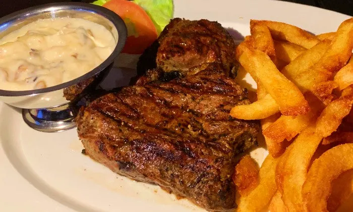 Famous 300g Sangria Steak with a Choice of Side