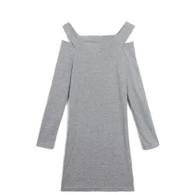 Fashion Knitted Dress Women Long Sleeve Winter Dress