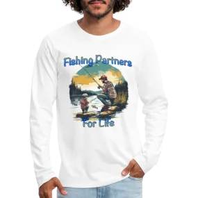 Fishing Partners for Life (Dad and Son) Men's Premium Long Sleeve T-Shirt