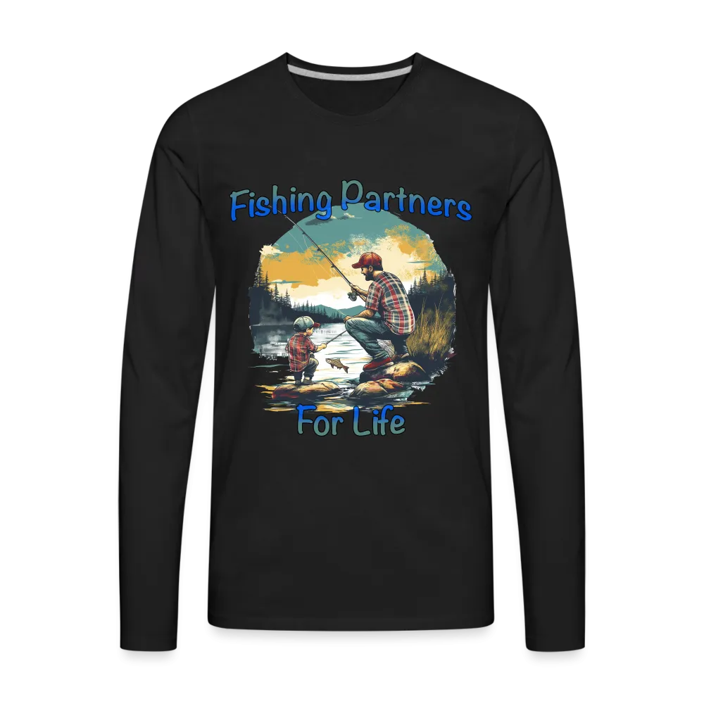 Fishing Partners for Life (Dad and Son) Men's Premium Long Sleeve T-Shirt