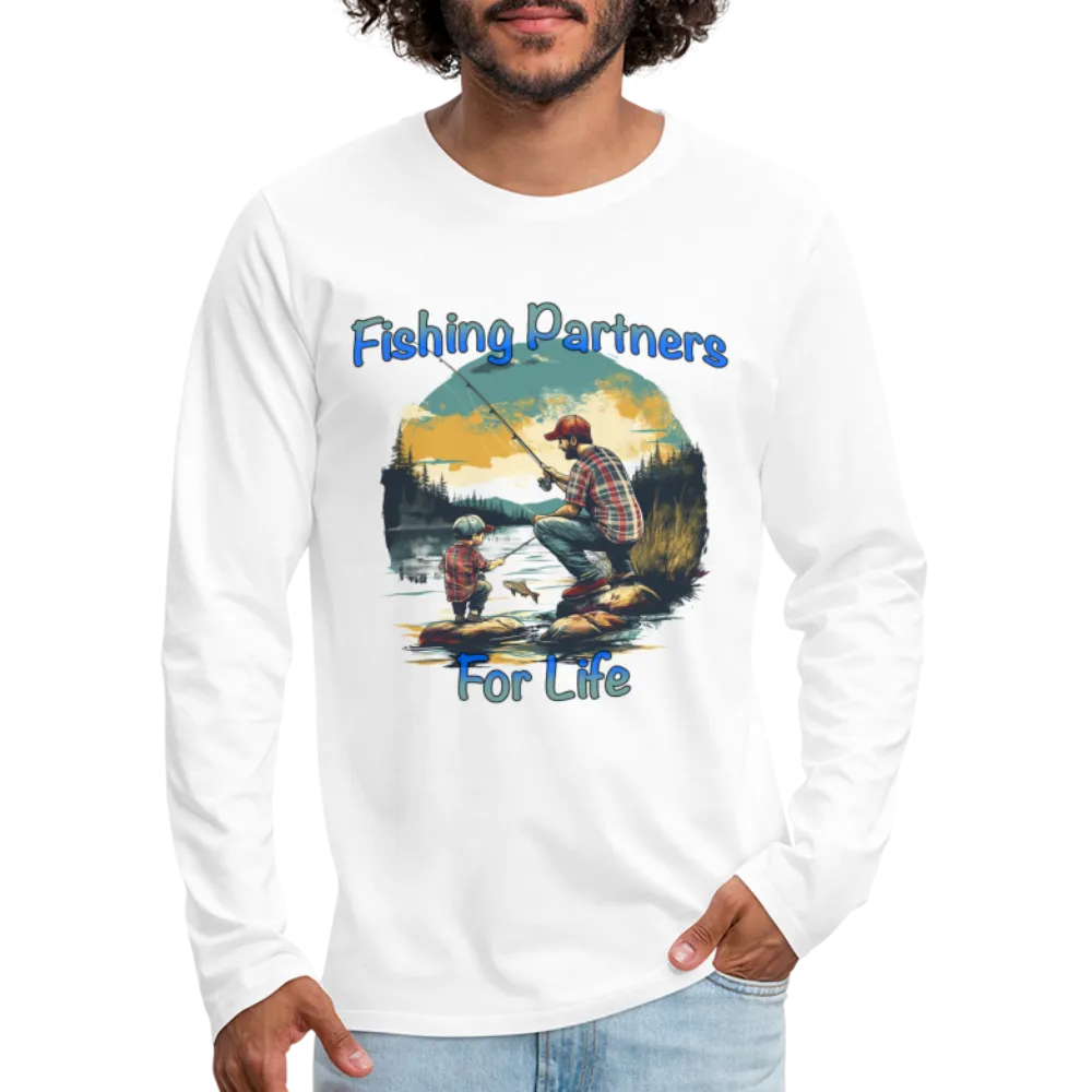 Fishing Partners for Life (Dad and Son) Men's Premium Long Sleeve T-Shirt