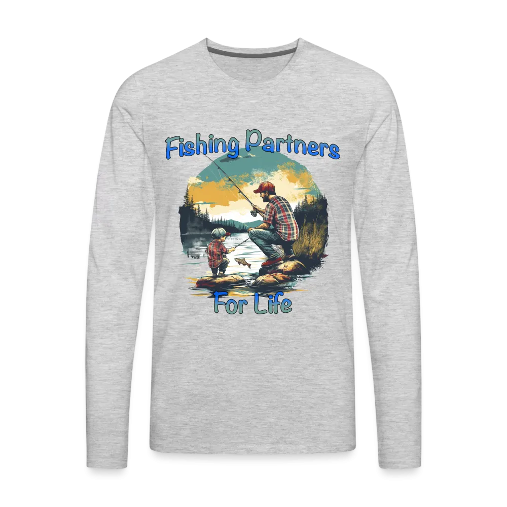 Fishing Partners for Life (Dad and Son) Men's Premium Long Sleeve T-Shirt