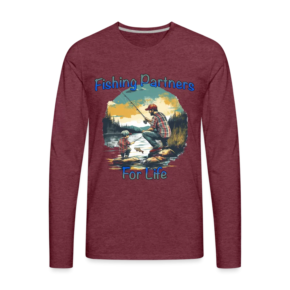 Fishing Partners for Life (Dad and Son) Men's Premium Long Sleeve T-Shirt