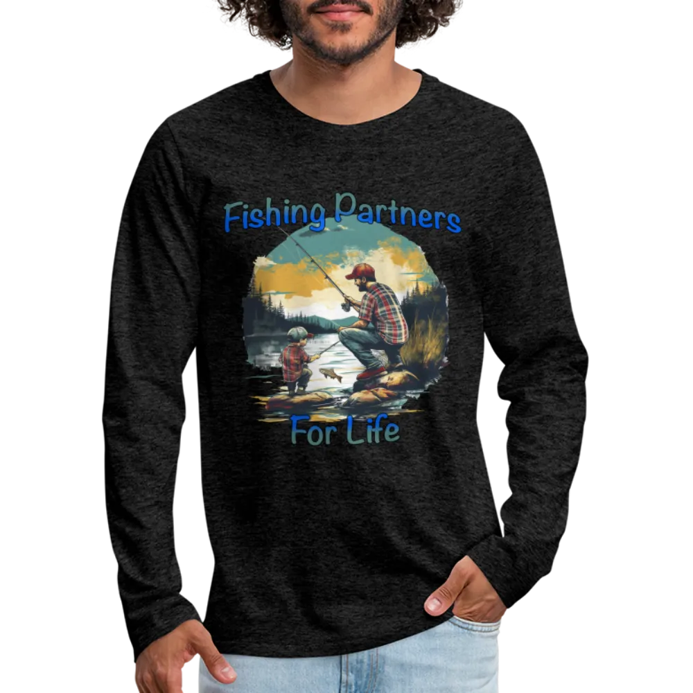 Fishing Partners for Life (Dad and Son) Men's Premium Long Sleeve T-Shirt