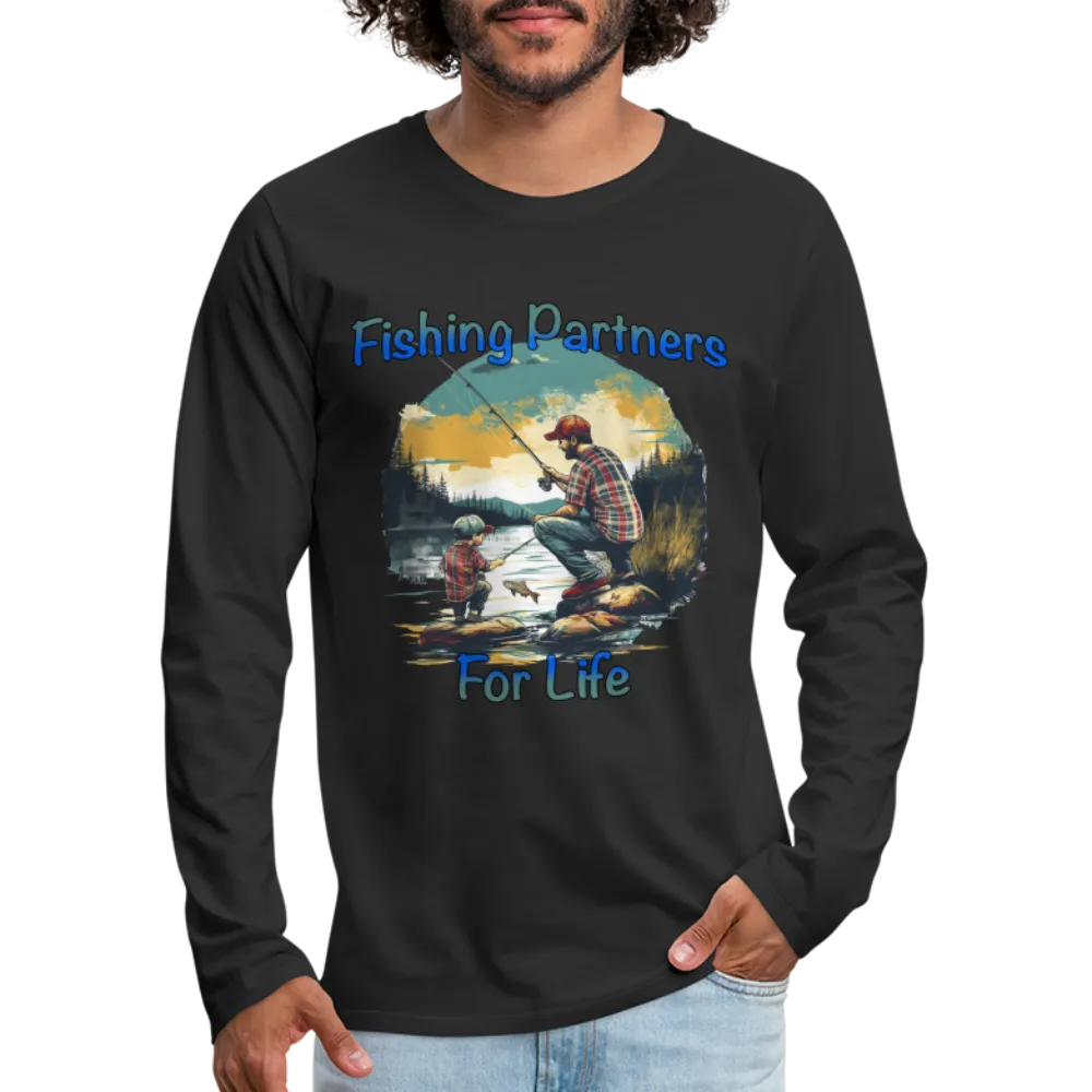 Fishing Partners for Life (Dad and Son) Men's Premium Long Sleeve T-Shirt