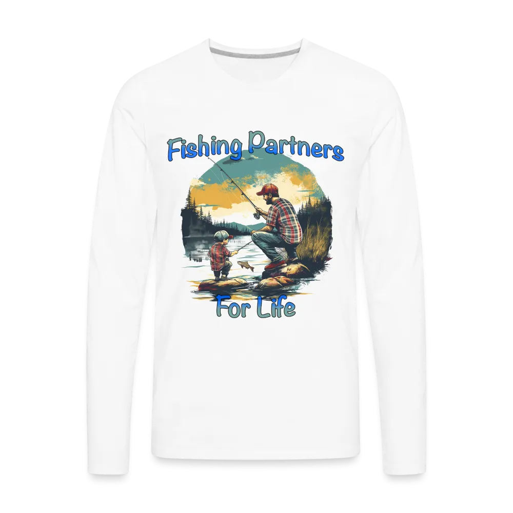 Fishing Partners for Life (Dad and Son) Men's Premium Long Sleeve T-Shirt