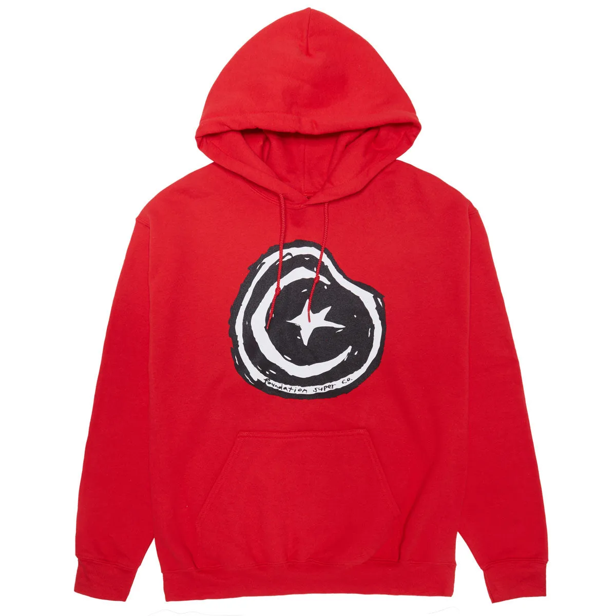 Foundation Star And Moon Hoodie - Red