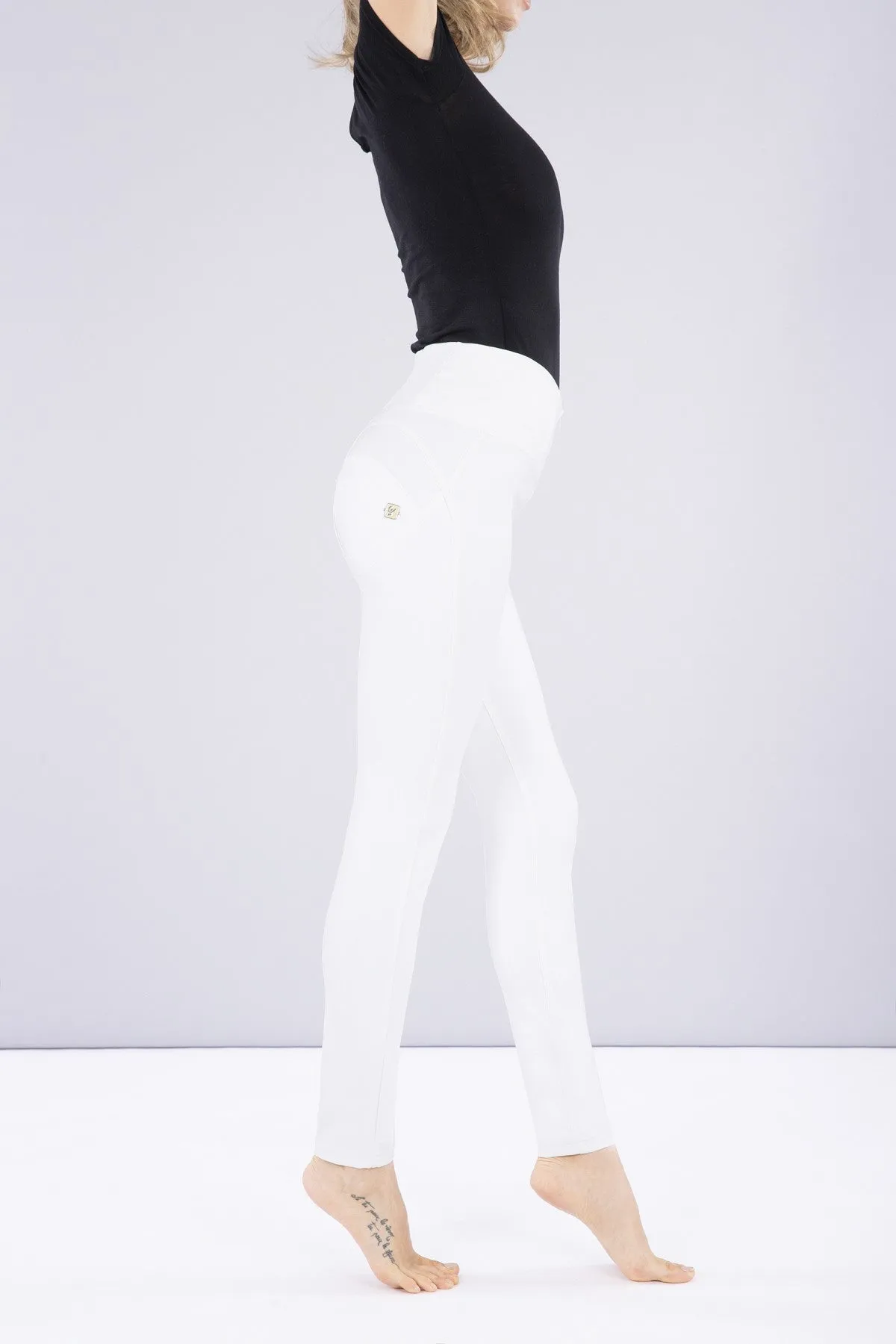 Freddy Faux Leather High-Rise WR.UP® Trousers - White