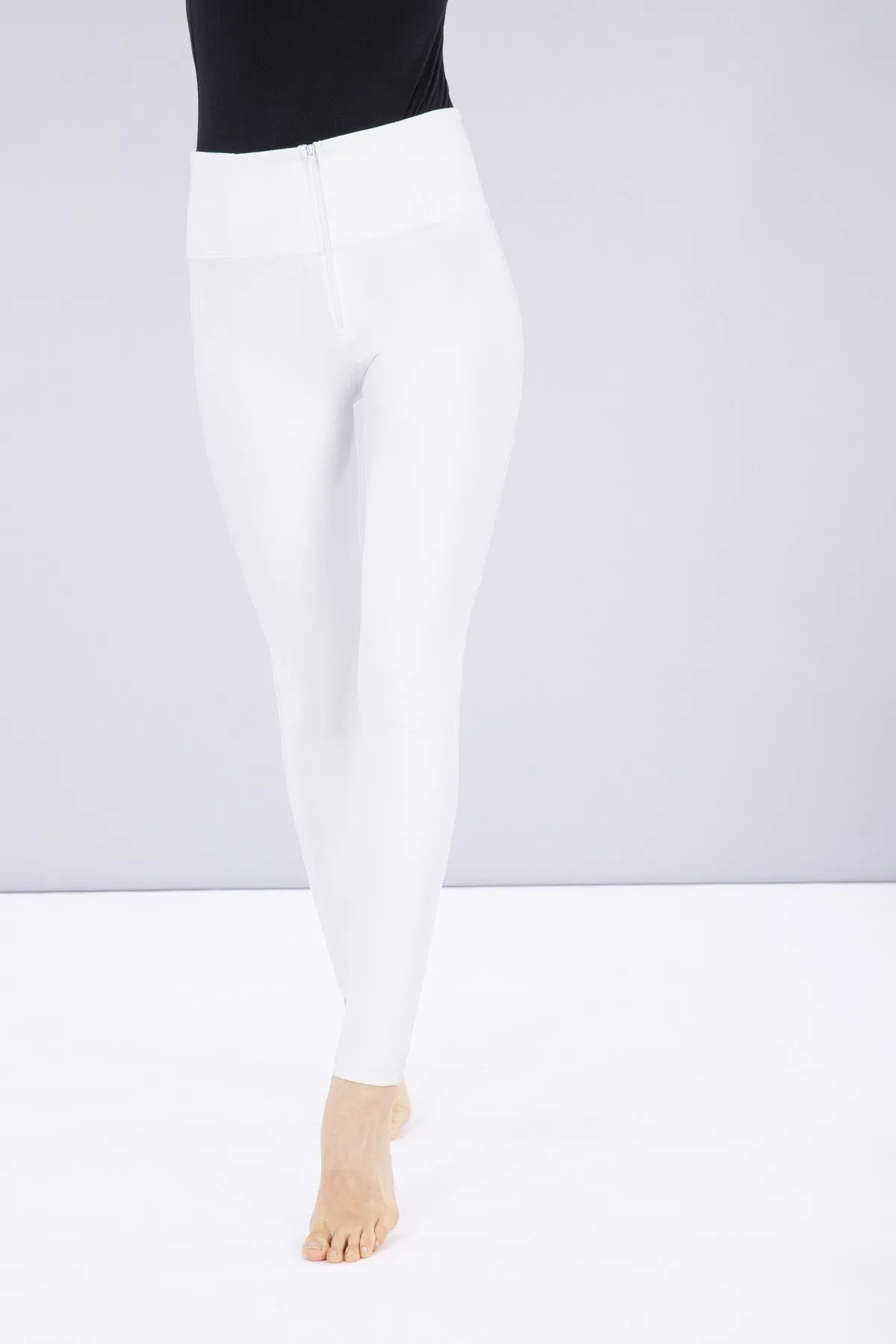 Freddy Faux Leather High-Rise WR.UP® Trousers - White