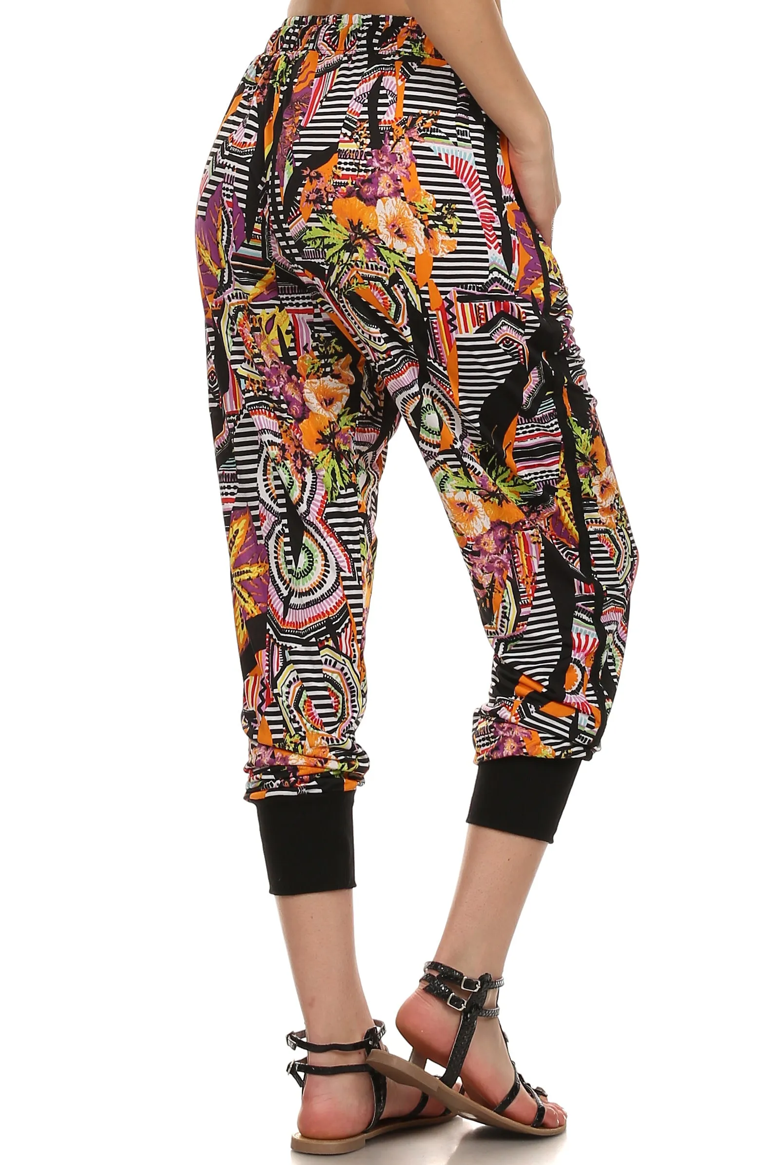 Funky Abstract Print Joggers