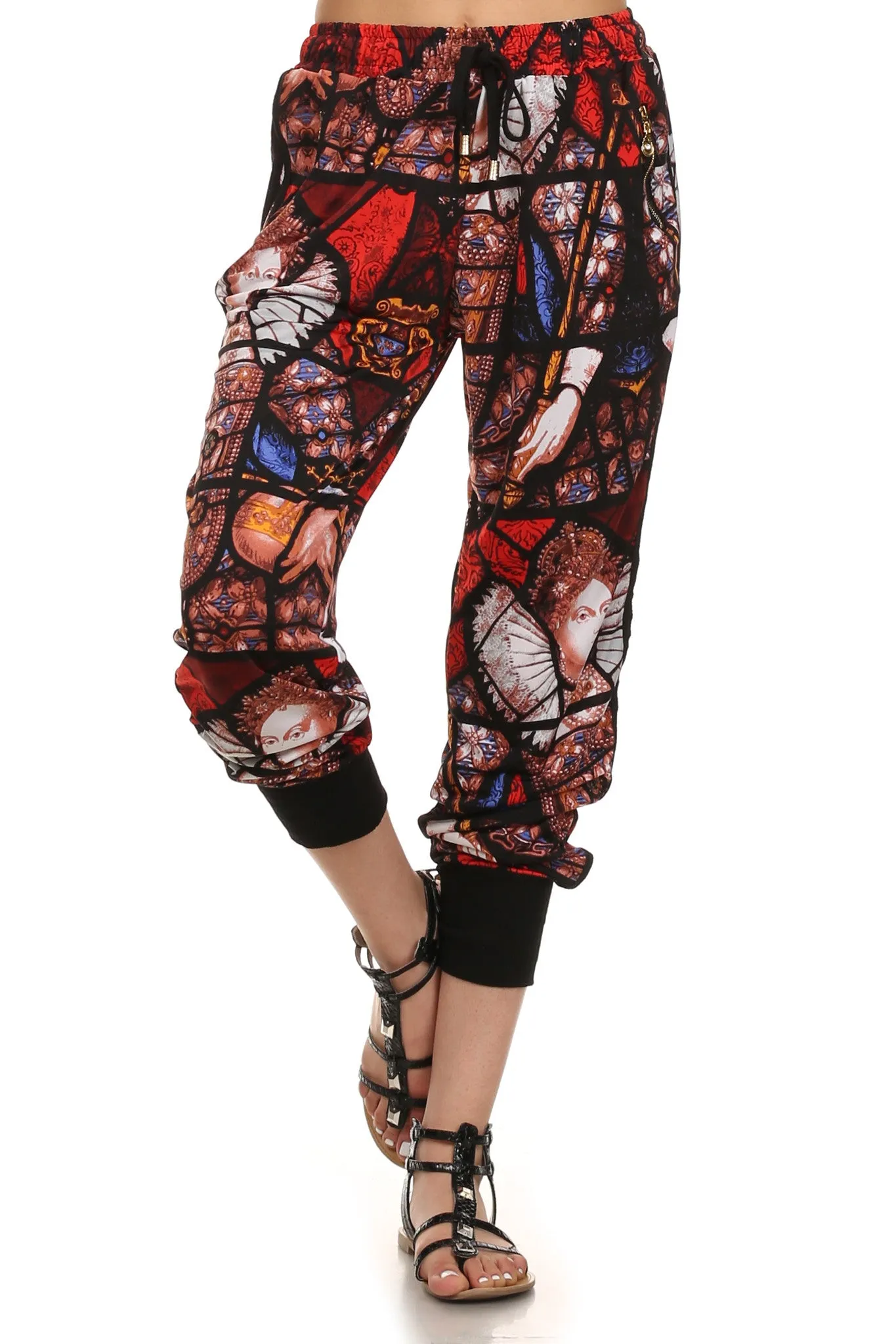 Funky Abstract Print Joggers