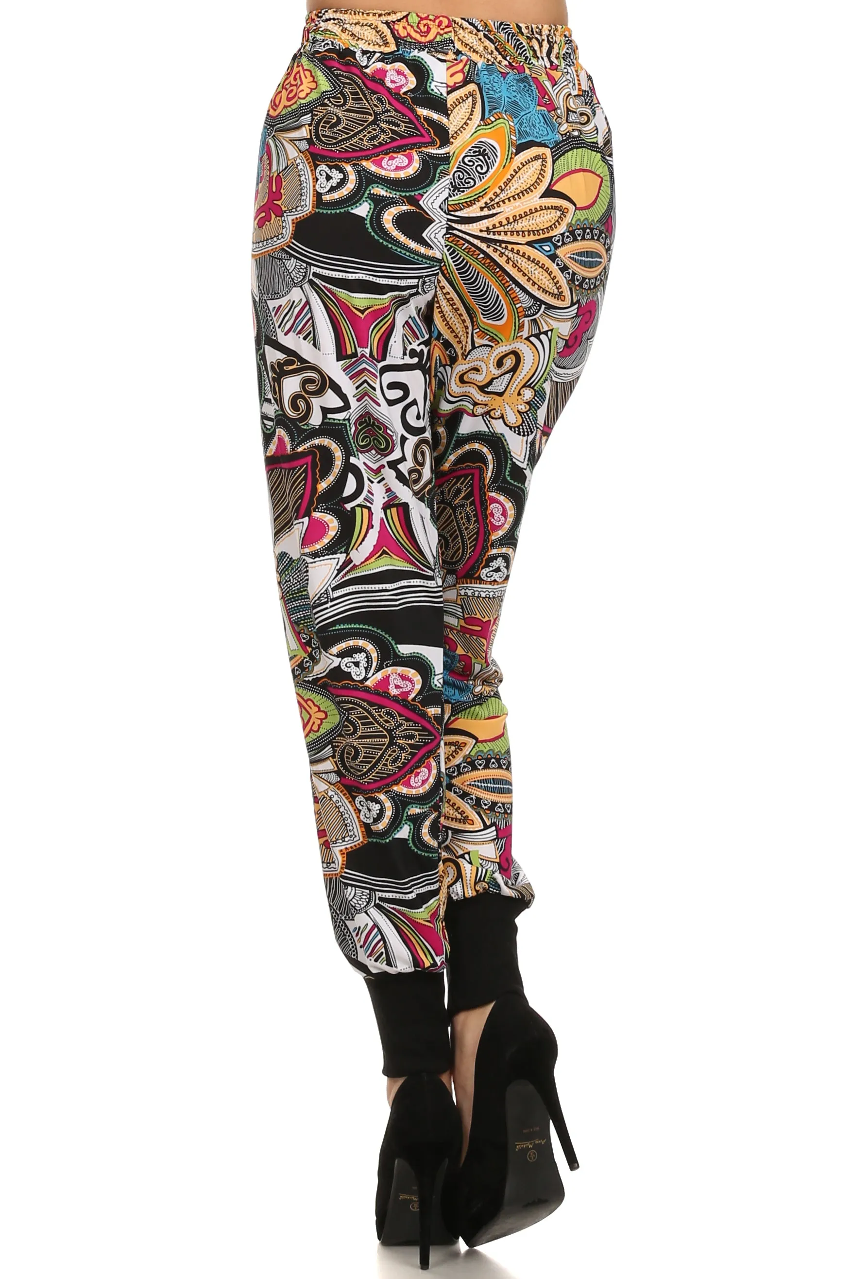 Funky Abstract Print Joggers