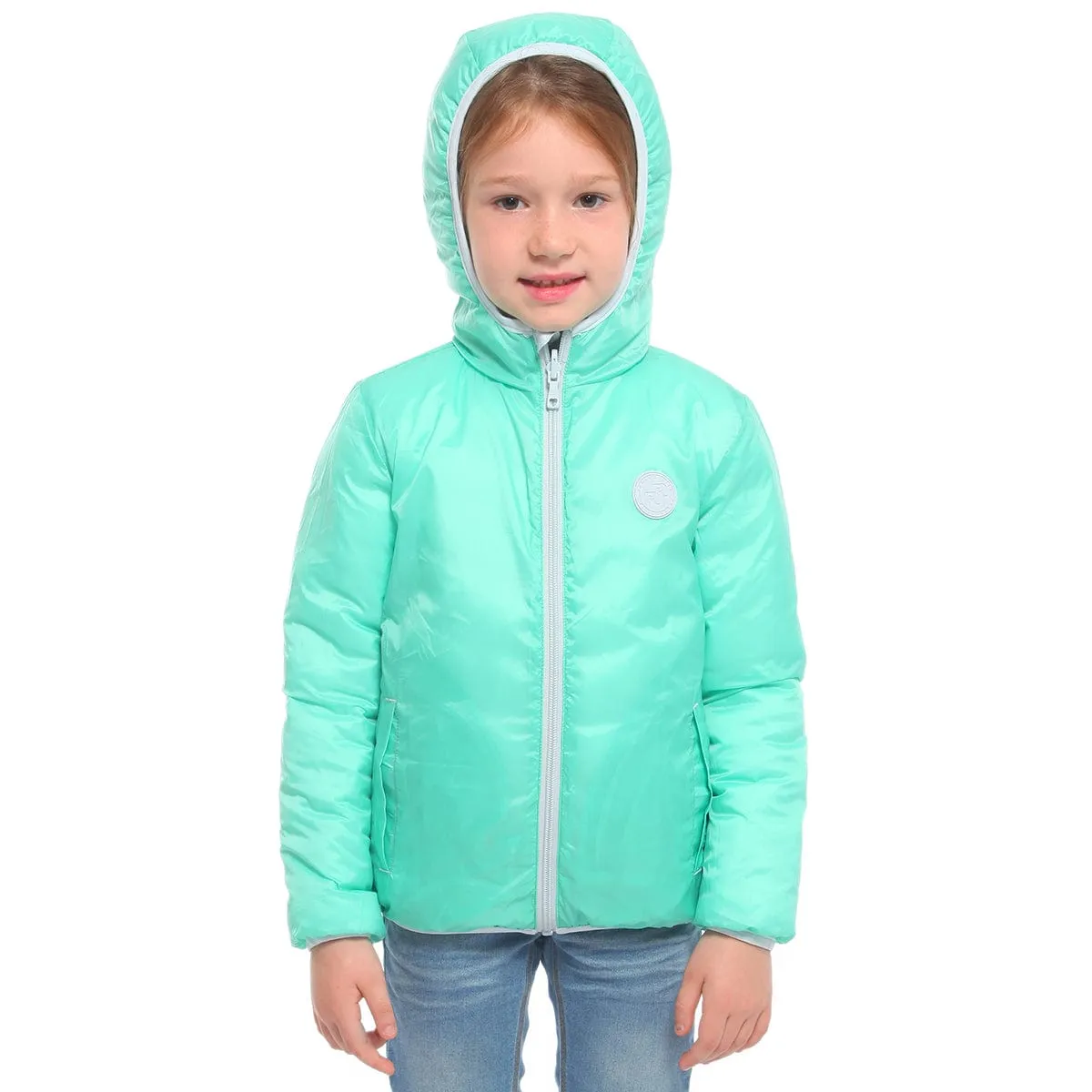 Girls' Reversible Lightweight Puffer Jacket