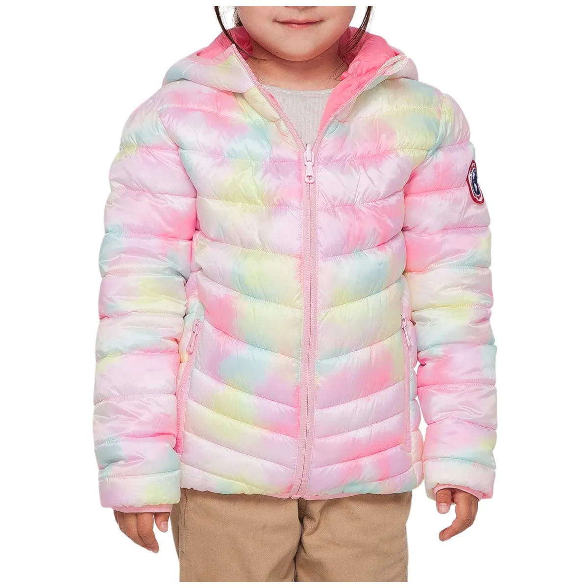 Girls' Reversible Lightweight Puffer Jacket