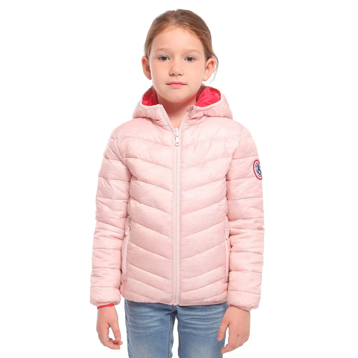 Girls' Reversible Lightweight Puffer Jacket