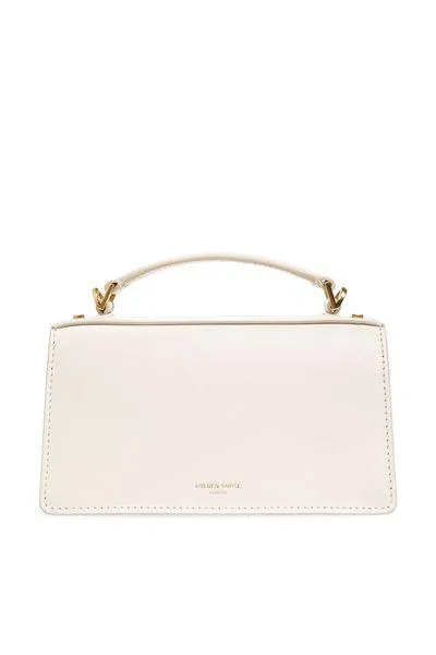 GOLDEN GOOSE Chic Mini Venezia Leather Handbag in White