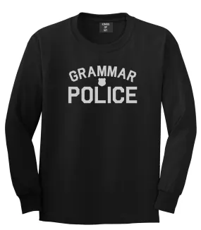 Grammar Police Gag Mens Long Sleeve T-Shirt