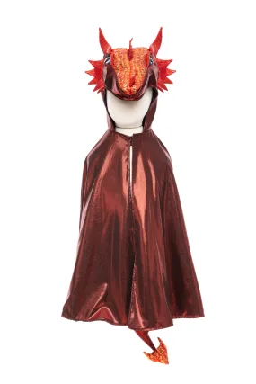 Great Pretenders Ruby The Metallic Dragon Cape, Size 5-6