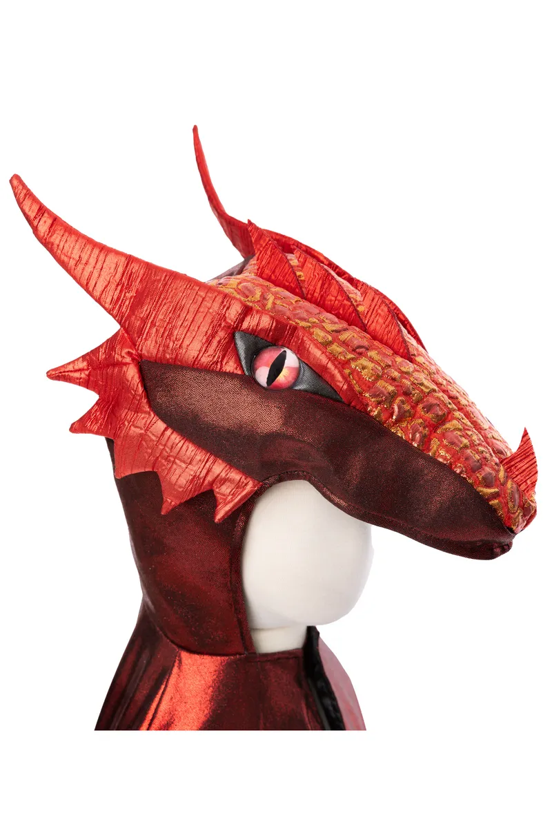 Great Pretenders Ruby The Metallic Dragon Cape, Size 5-6