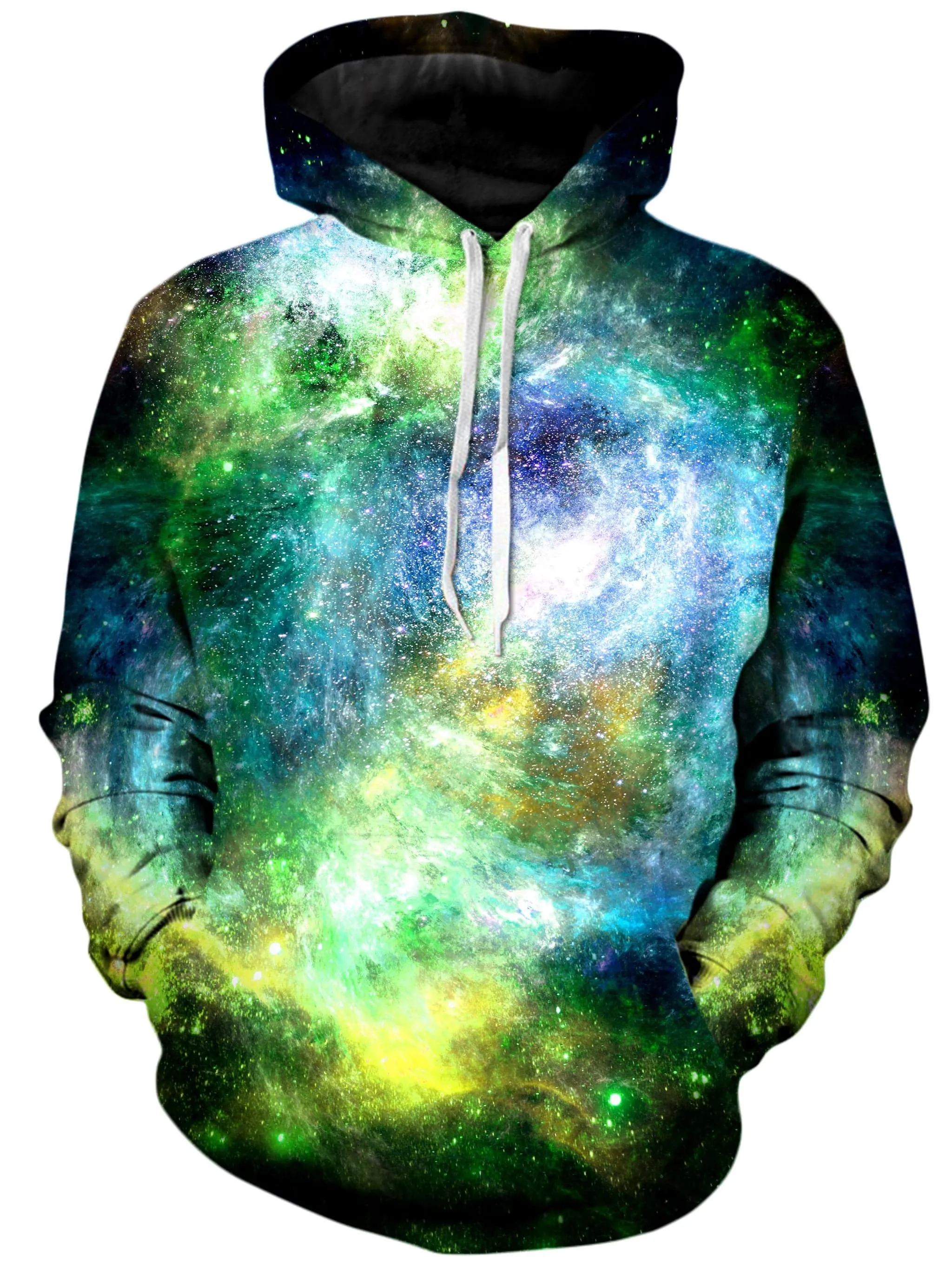 Green Psychedelic Nebula Unisex Hoodie JTT