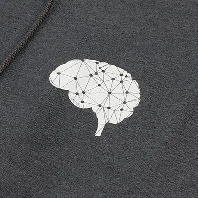 Grey Logo Pullover Hoodie