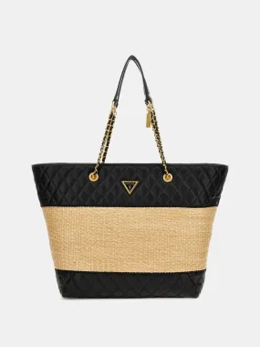 Guess Delfa Tote - Natural/Black