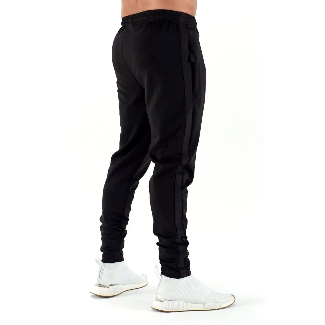 Half Human Mens Poly Tapered Tracksuit Joggers