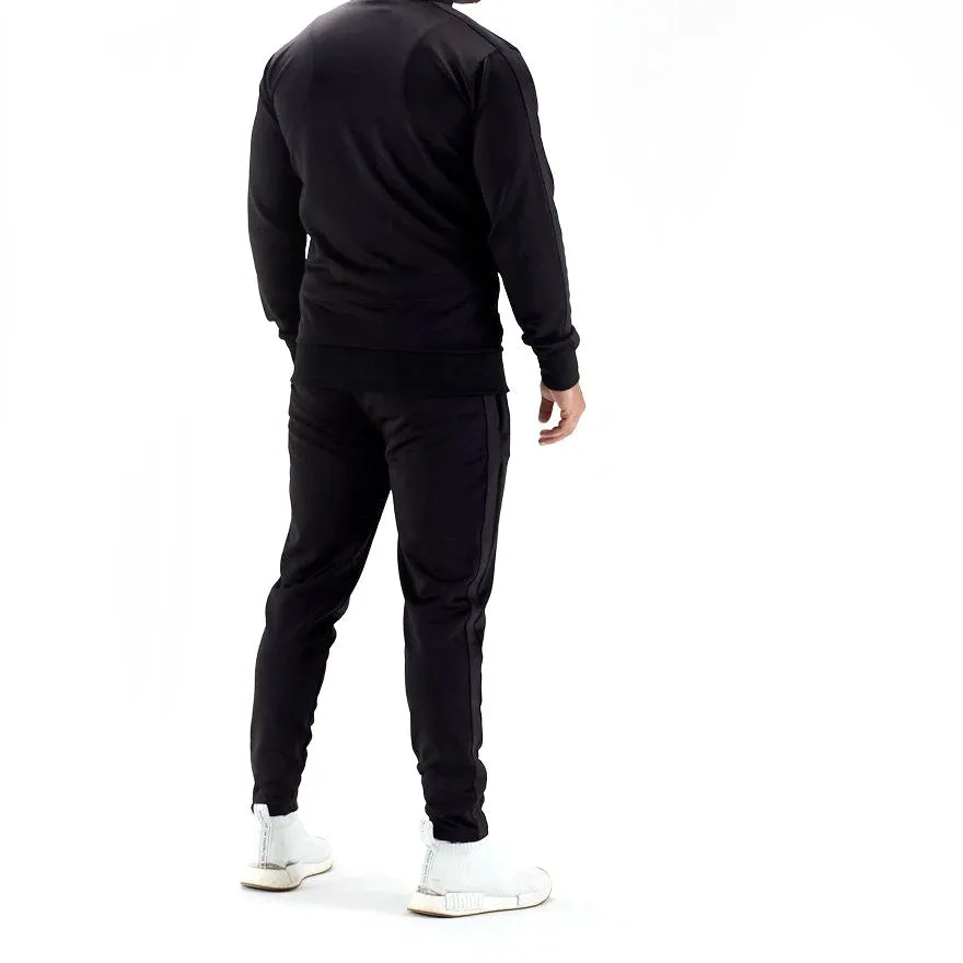 Half Human Mens Poly Tapered Tracksuit Joggers