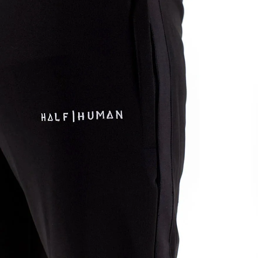 Half Human Mens Poly Tapered Tracksuit Joggers