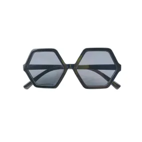 Hexagon Sunglass, Black