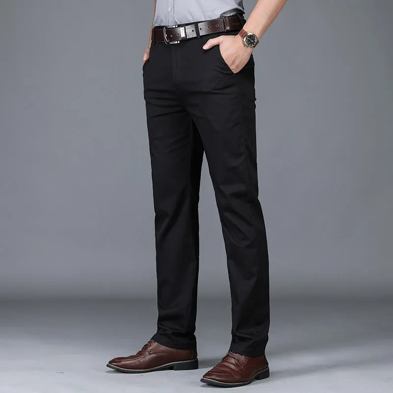 High Waist Stretch Business Casual Men's Trousers