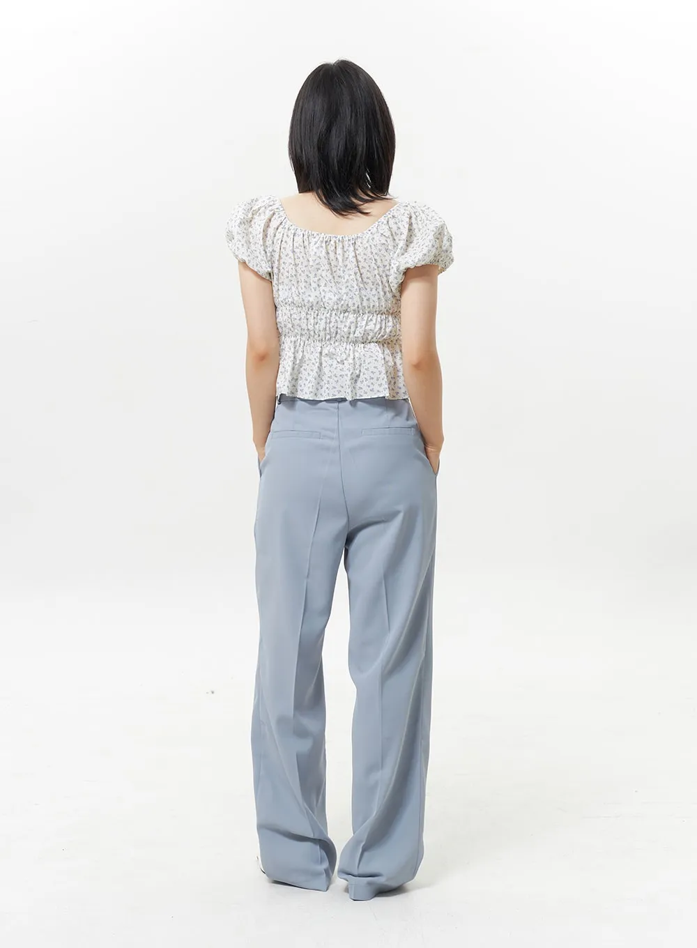 High Waist Tailored Pants OY330