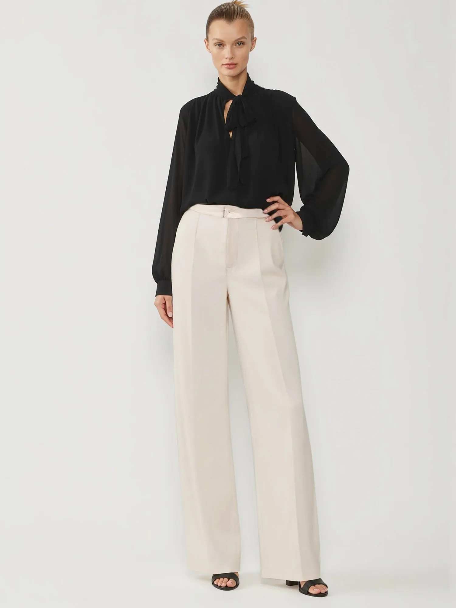 High Waist Wide Leg Long Pant