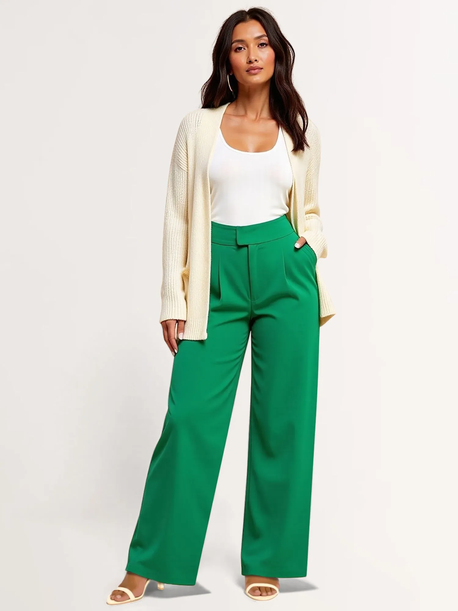 High Waist Wide Leg Long Pant