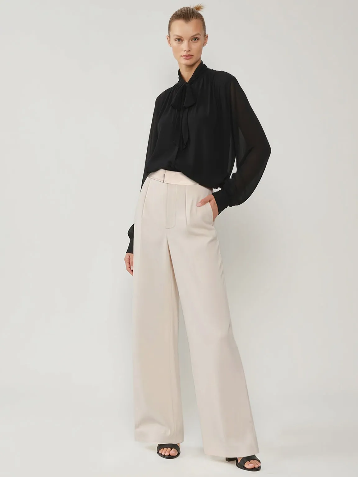 High Waist Wide Leg Long Pant